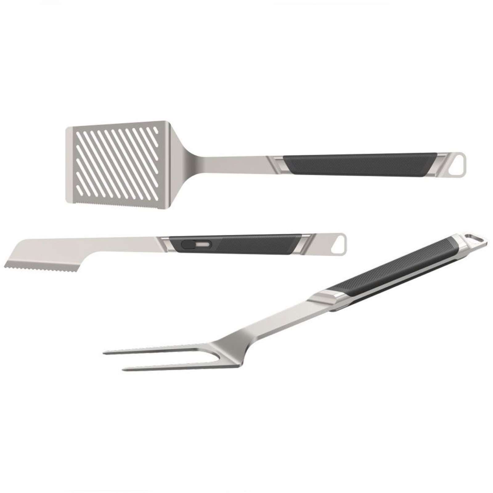 Everdure Premiumgrillbesteck-Set L 3-teilig aus Edelstahl HBPREMKITL3