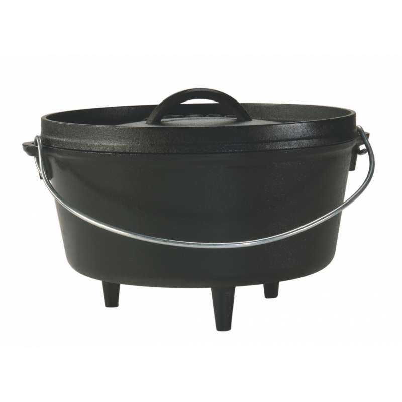 Rumo Barbeque Lodge Cast Iron Camp Dutch Oven Topf inkl. Deckel 4,7 Liter