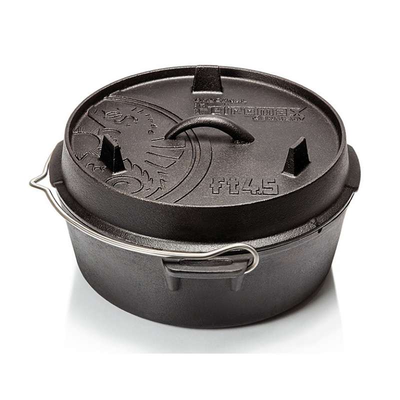Petromax Feuertopf 4,5qt FT4,5-T ohne Füße 3,5 Liter Gusseisen 29x29x14 cm