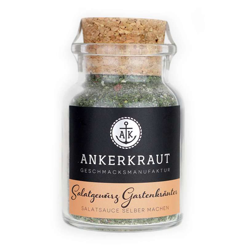 Ankerkraut Salatgewürz Gartenkräuter Gewürzmischung im Korkenglas 75 g
