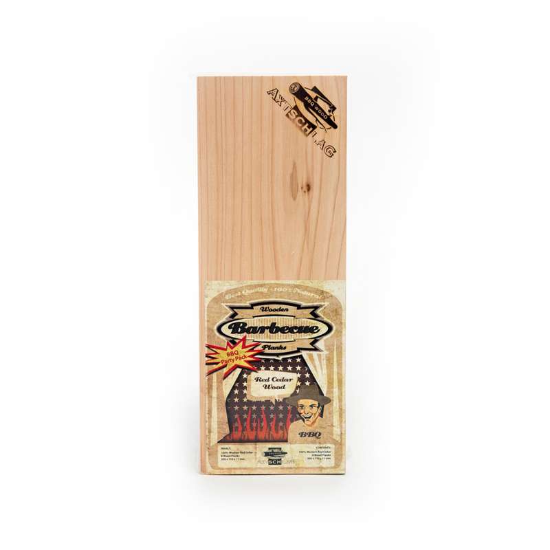 Axtschlag XL Western Red Cedar Wood Grillbrett Rotzeder 2er Pack 100G02M1201V