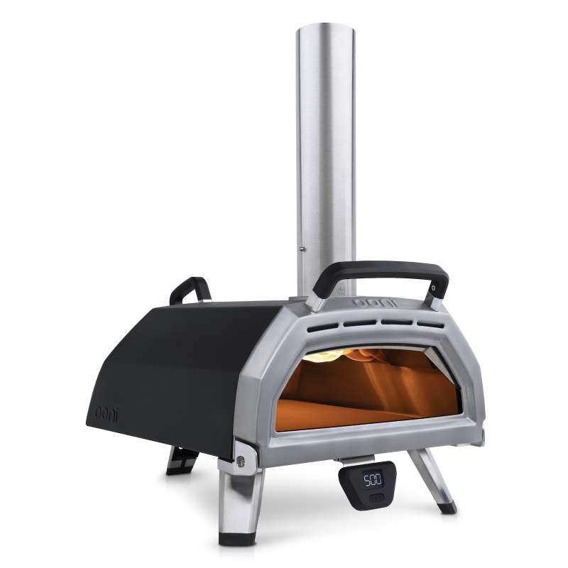 Ooni Karu 16 Multi-Brennstoff Outdoor Pizzaofen für Holz, Holzkohle und Gas inkl. Pizzastein