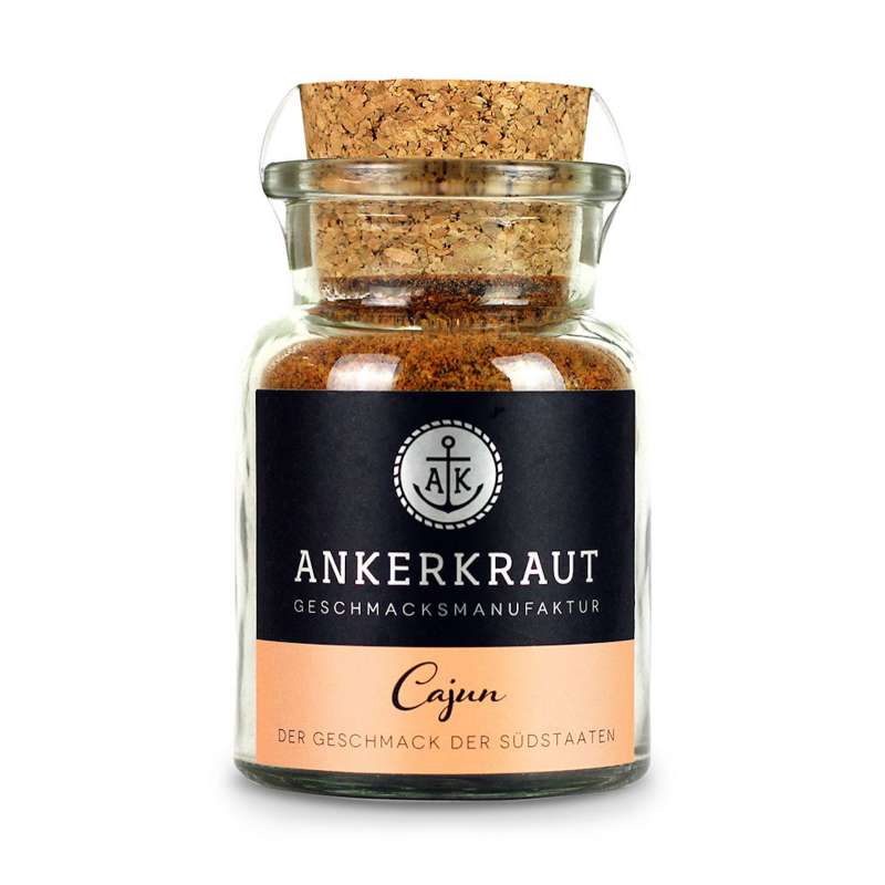 Ankerkraut Cajun Gewürz Korkenglas 65g Cajunküche Seafoodgewürz Fischmarinade