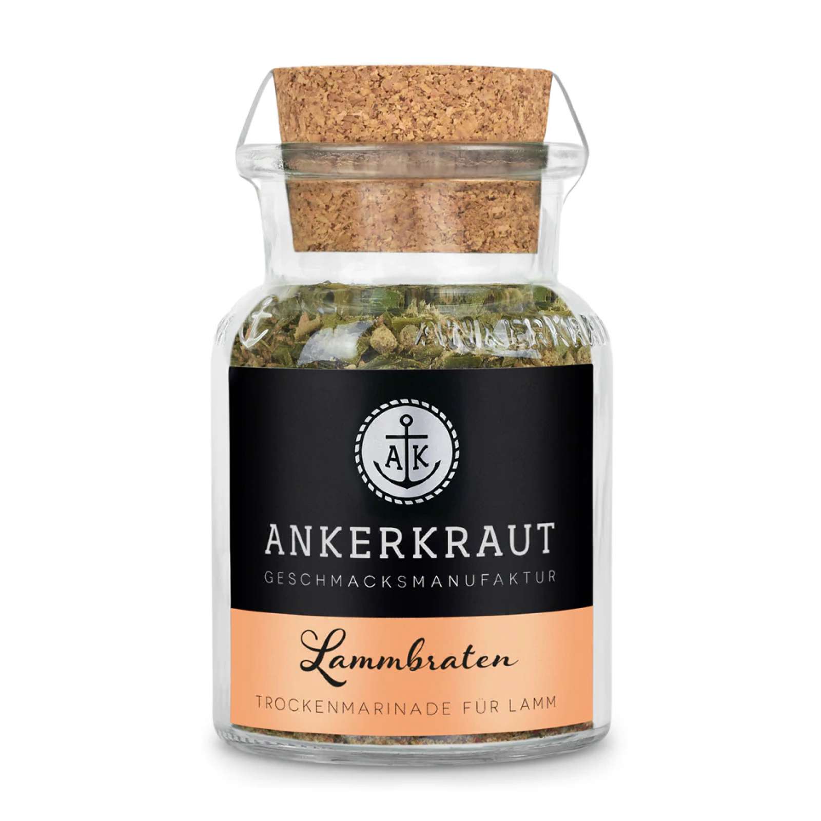 Ankerkraut Lammbraten Gewürzmischung für saftiges Lammfleisch im Korkenglas 60 g
