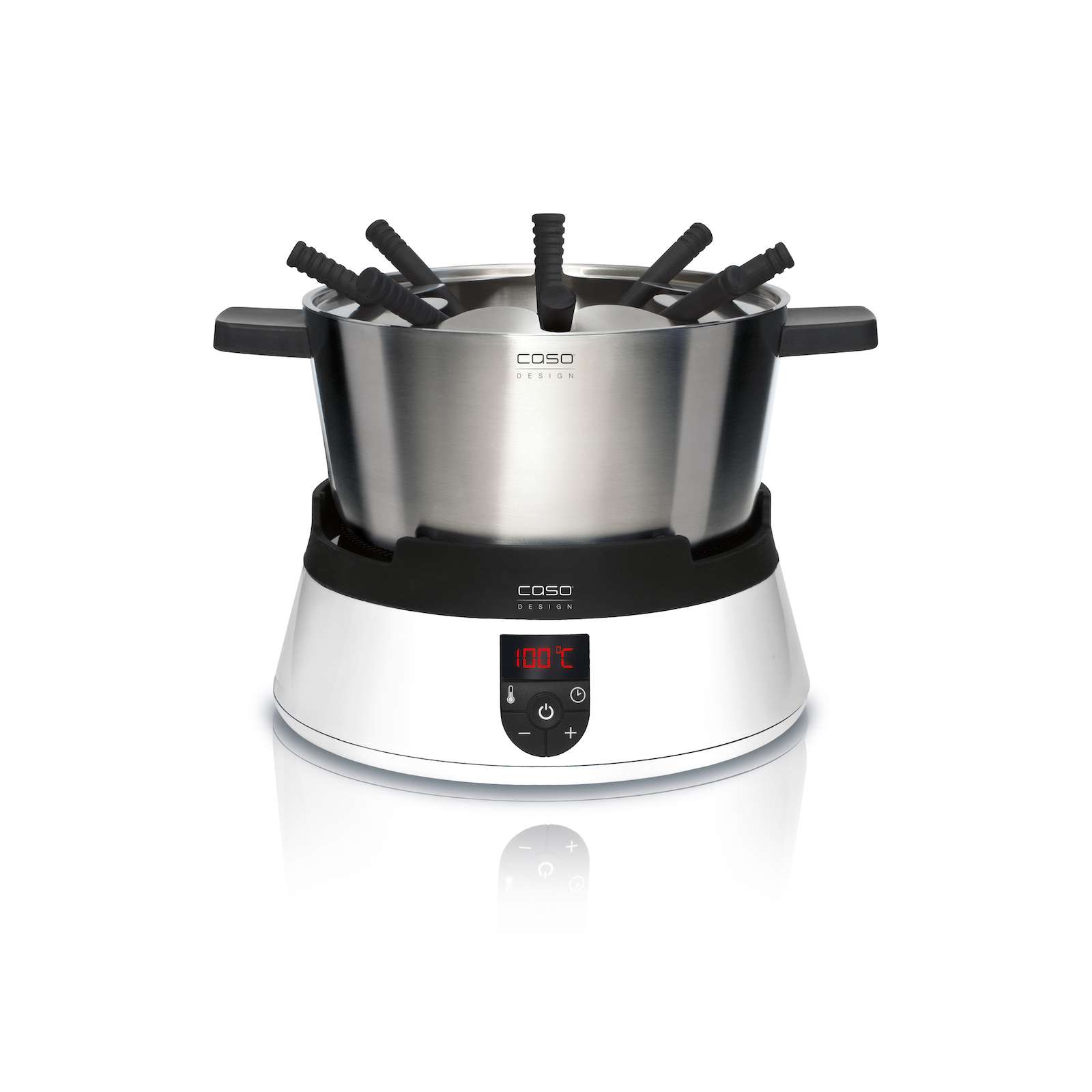 Caso Design Induktions-FonDue weiß Fondue und Tischkochfeld mit Induktionstechnik