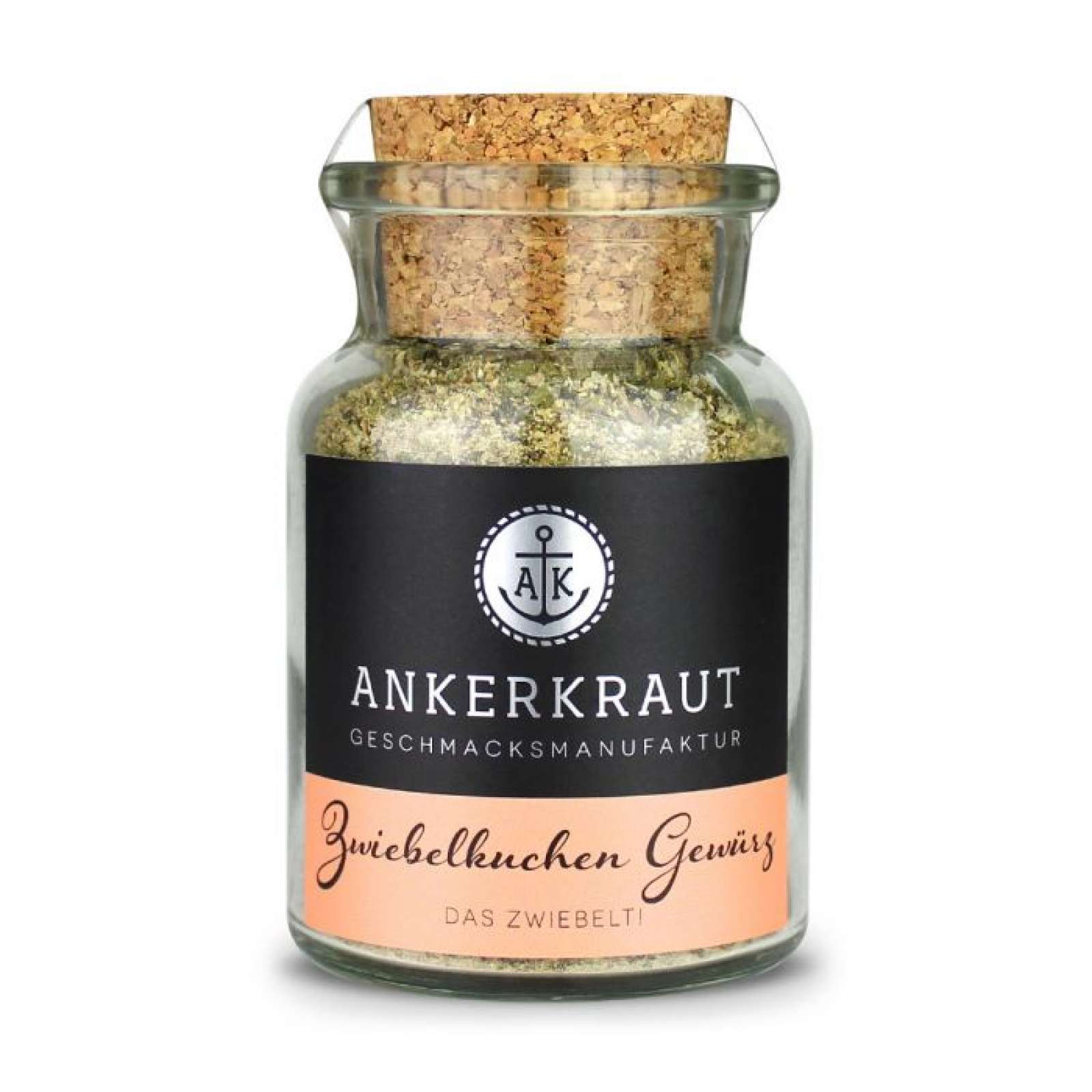 Ankerkraut Zwiebelkuchen Gewürz Gewürzmischung Gewürzzubereitung im Korkenglas 75 g