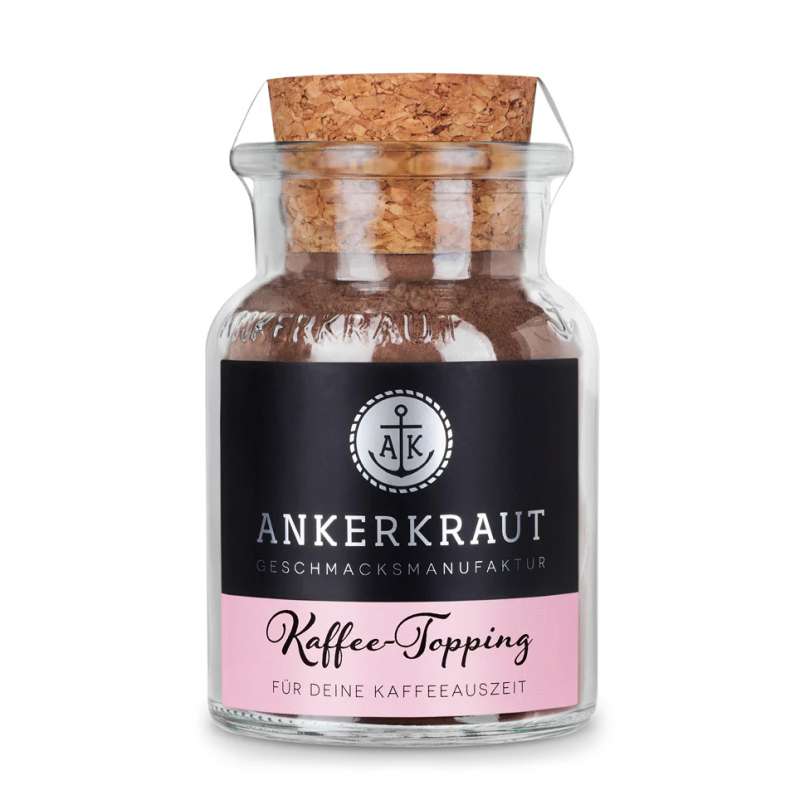 Ankerkraut Kaffee-Topping Gewürzzubereitung für Kaffee im Korkenglas 85 g