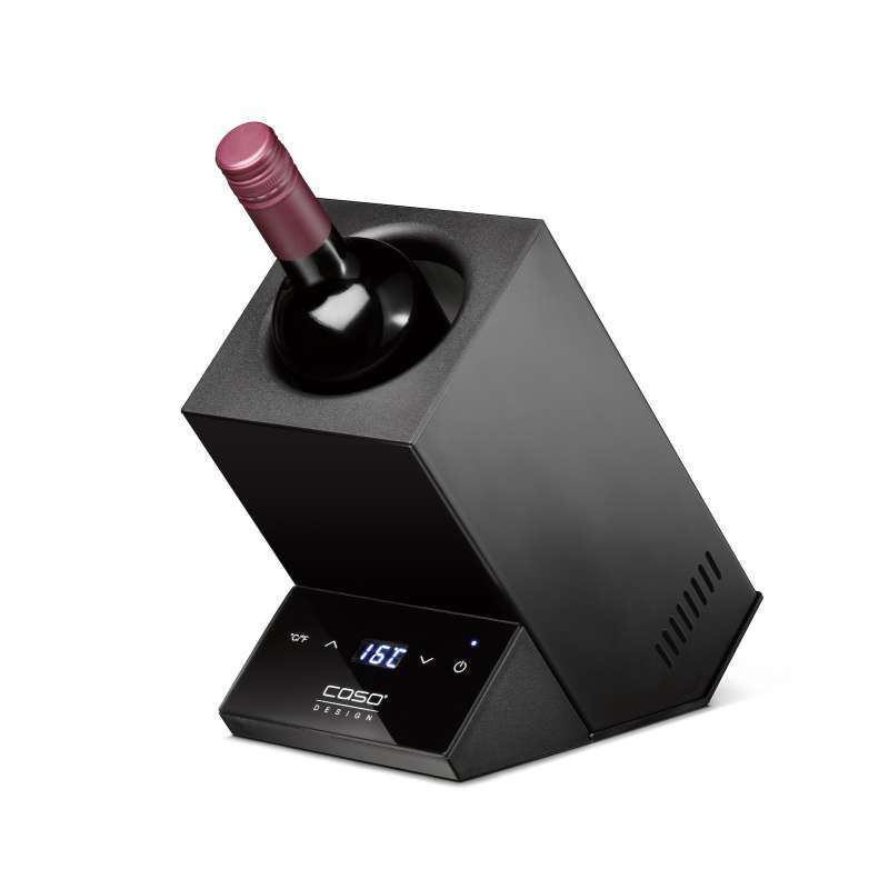 Caso Design Wine Case One Black Design Weinkühler für eine Flasche