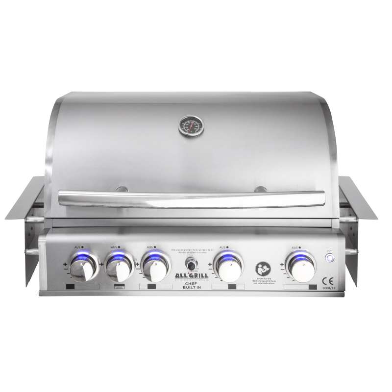 Allgrill Top-Line Chef XL Built-In Gasgrill Einbaugrill Edelstahl Air System 6 Brenner/Backburner