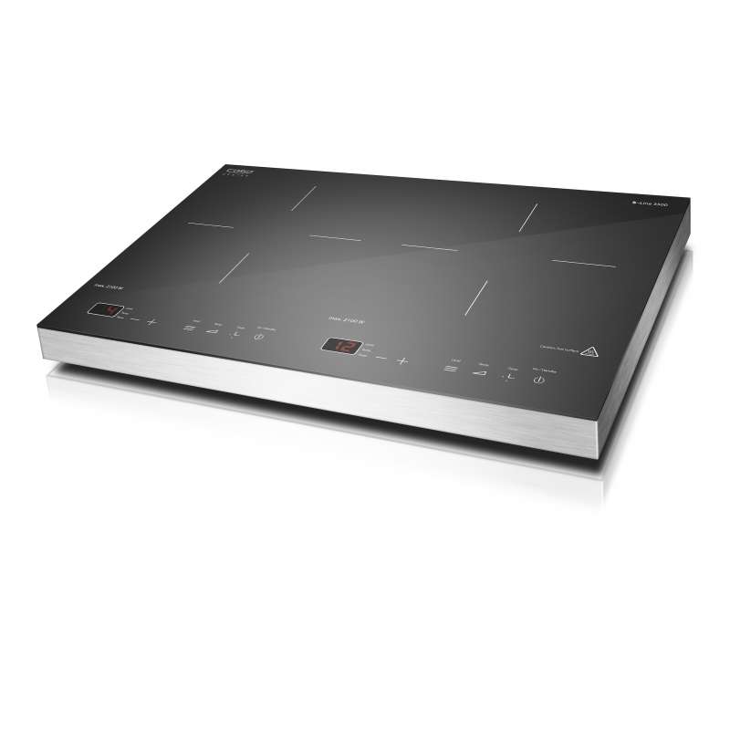 Caso Design S-Line 3500 Mobiles Doppelinduktionskochfeld Kochplatte mit Smart Control