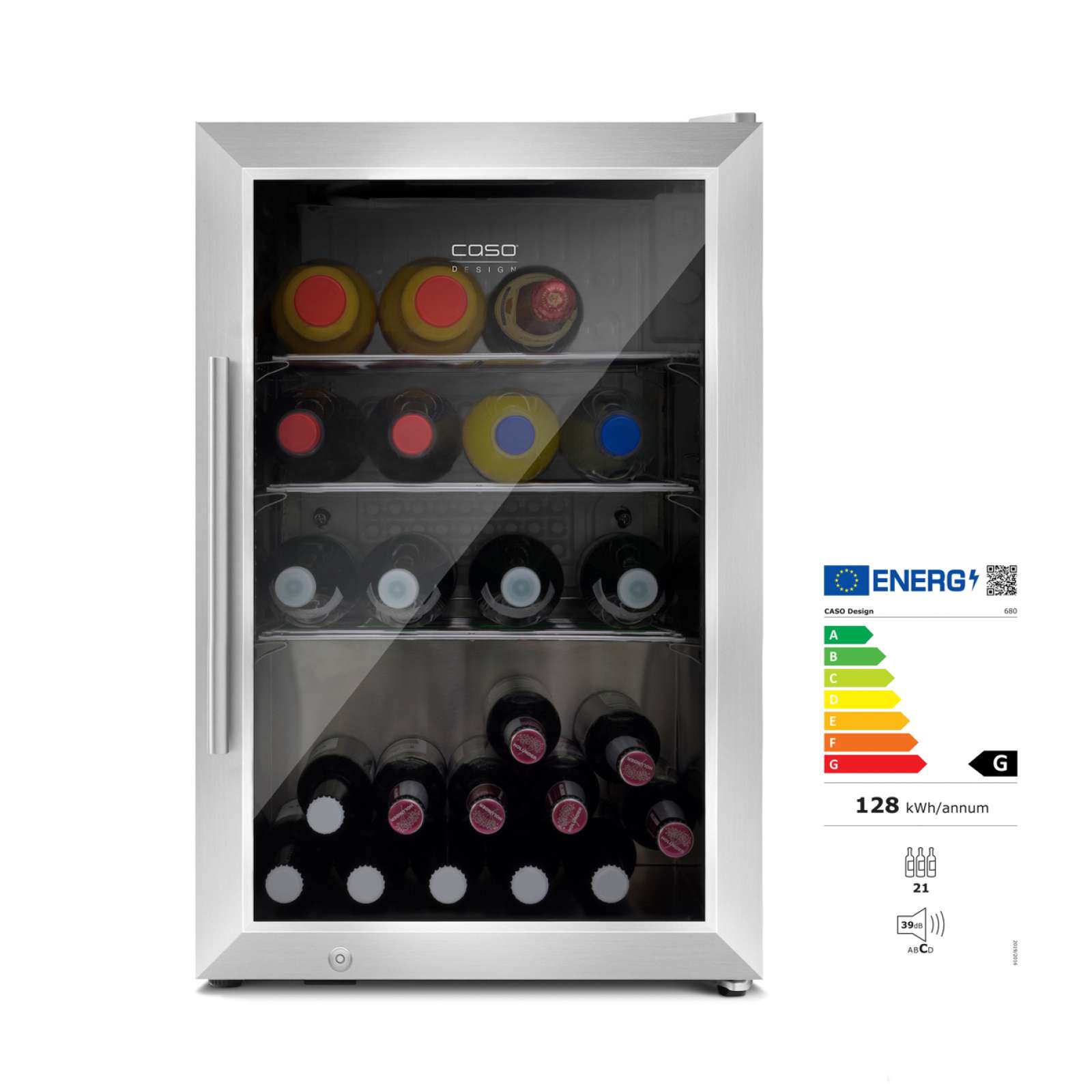 Caso Barbecue Cooler R Outdoor Getränkekühlschrank mit Rechtsanschlag EEK: F / Spektrum: A-G