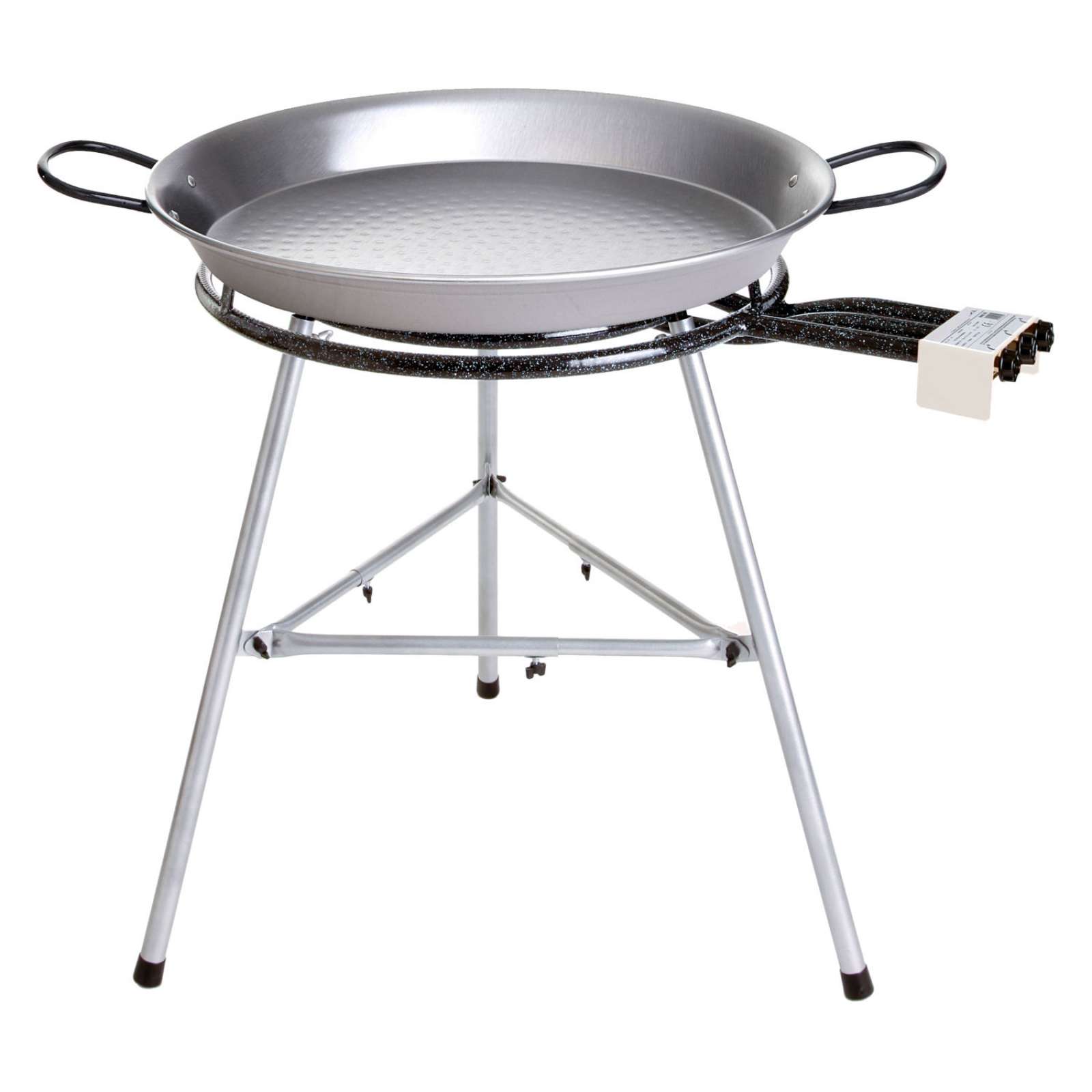 Paella World Comfort Line Set 7 mit Brenner und Paella-Pfanne aus Stahl Ø 70/100 cm