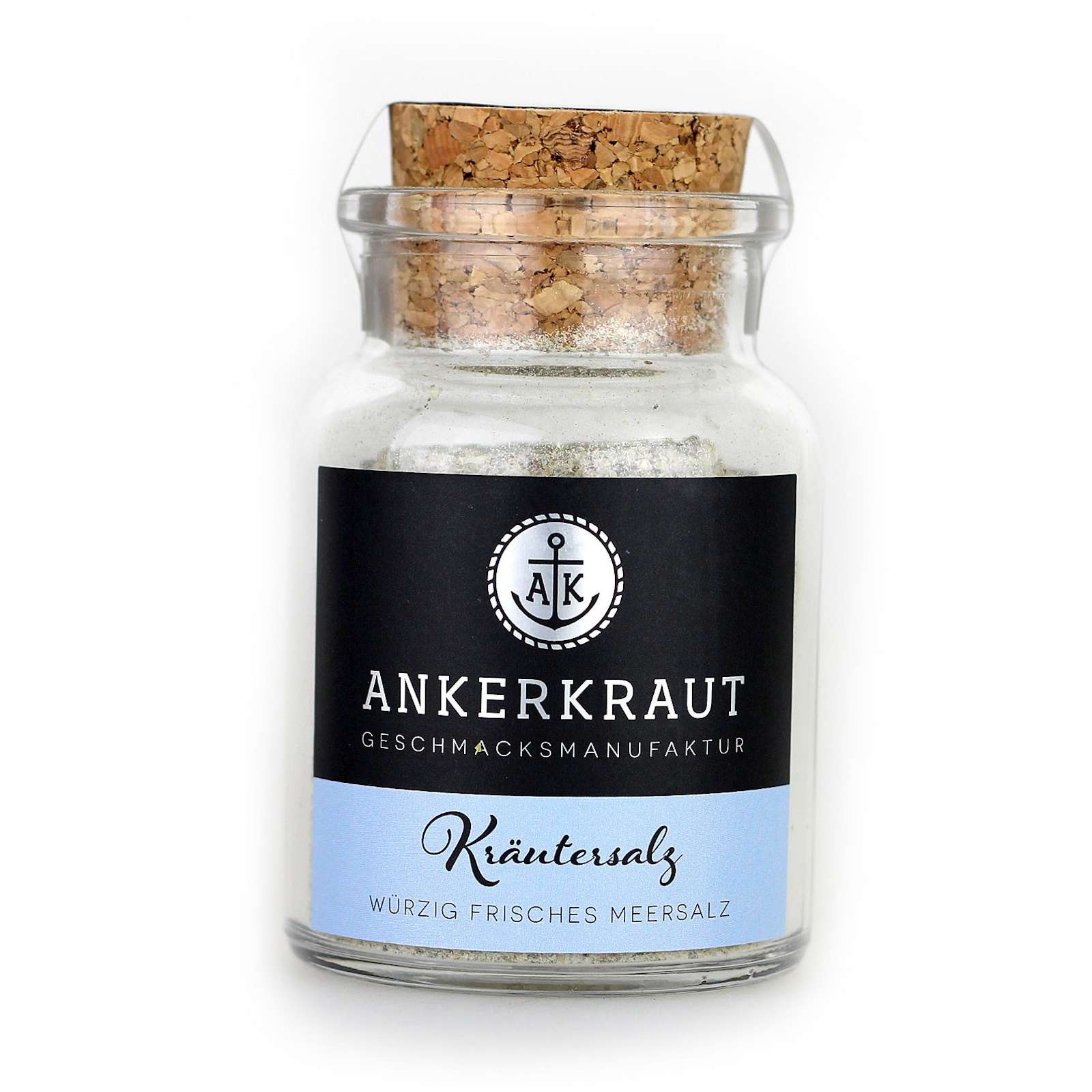 Ankerkraut Kräutersalz Meersalzmischung würziges Salz im Korkenglas 100 g