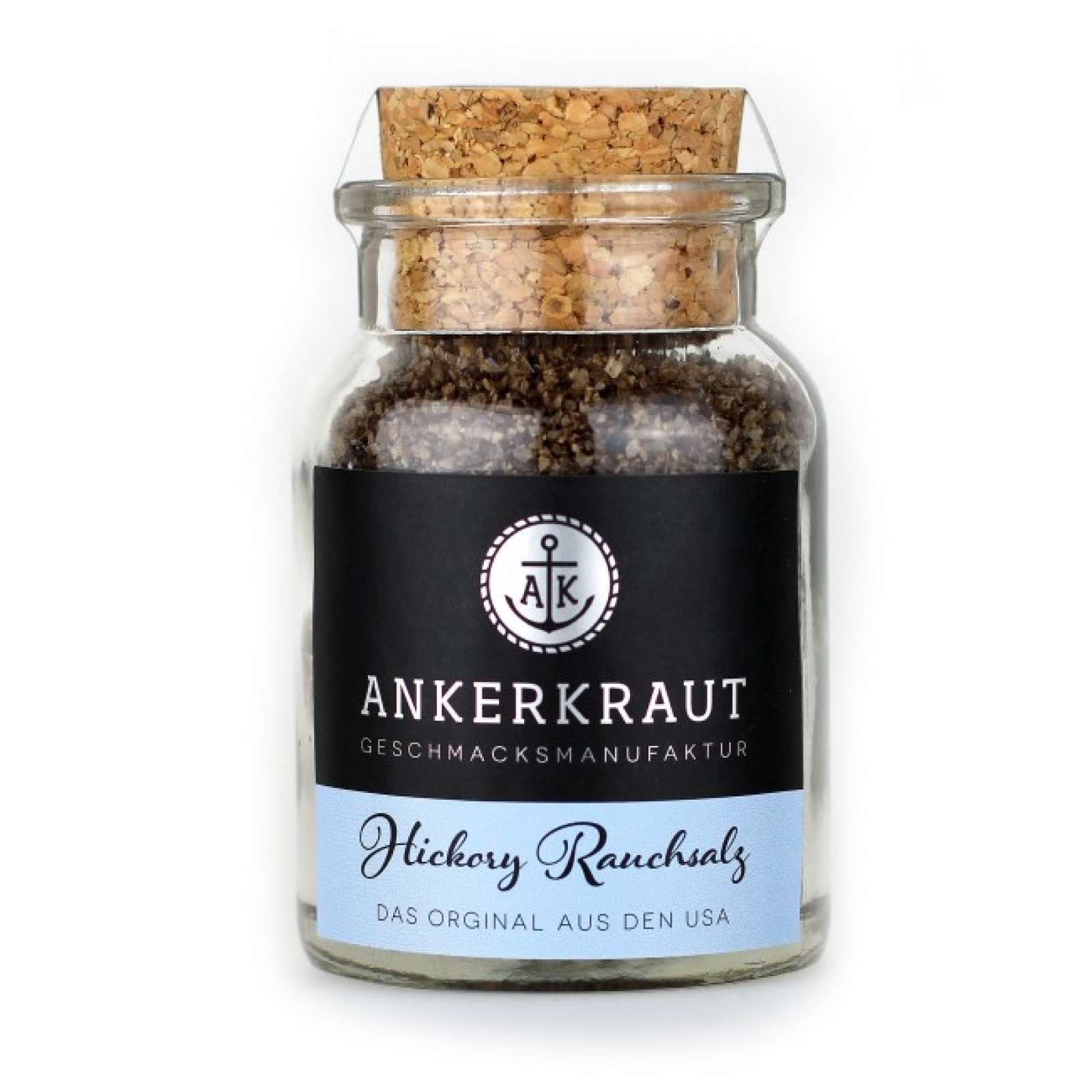 Ankerkraut Hickory Rauchsalz Gewürzsalz 90g im Korkenglas