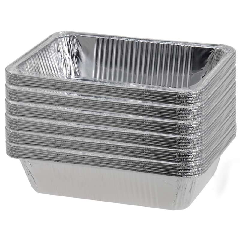 30 Stück Grillschale Aluschale Zubereitungsschale Grilltelller Aluteller 20 x15