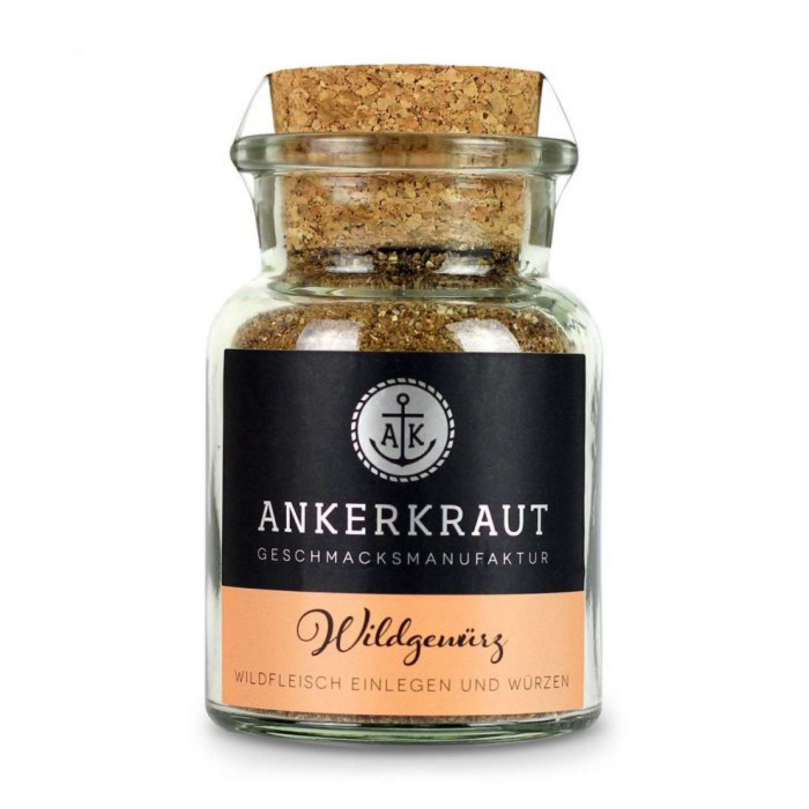 Ankerkraut Wild Gewürz Gewürzzubereitung Gewürzmischung für Wild im Korkenglas 75 g