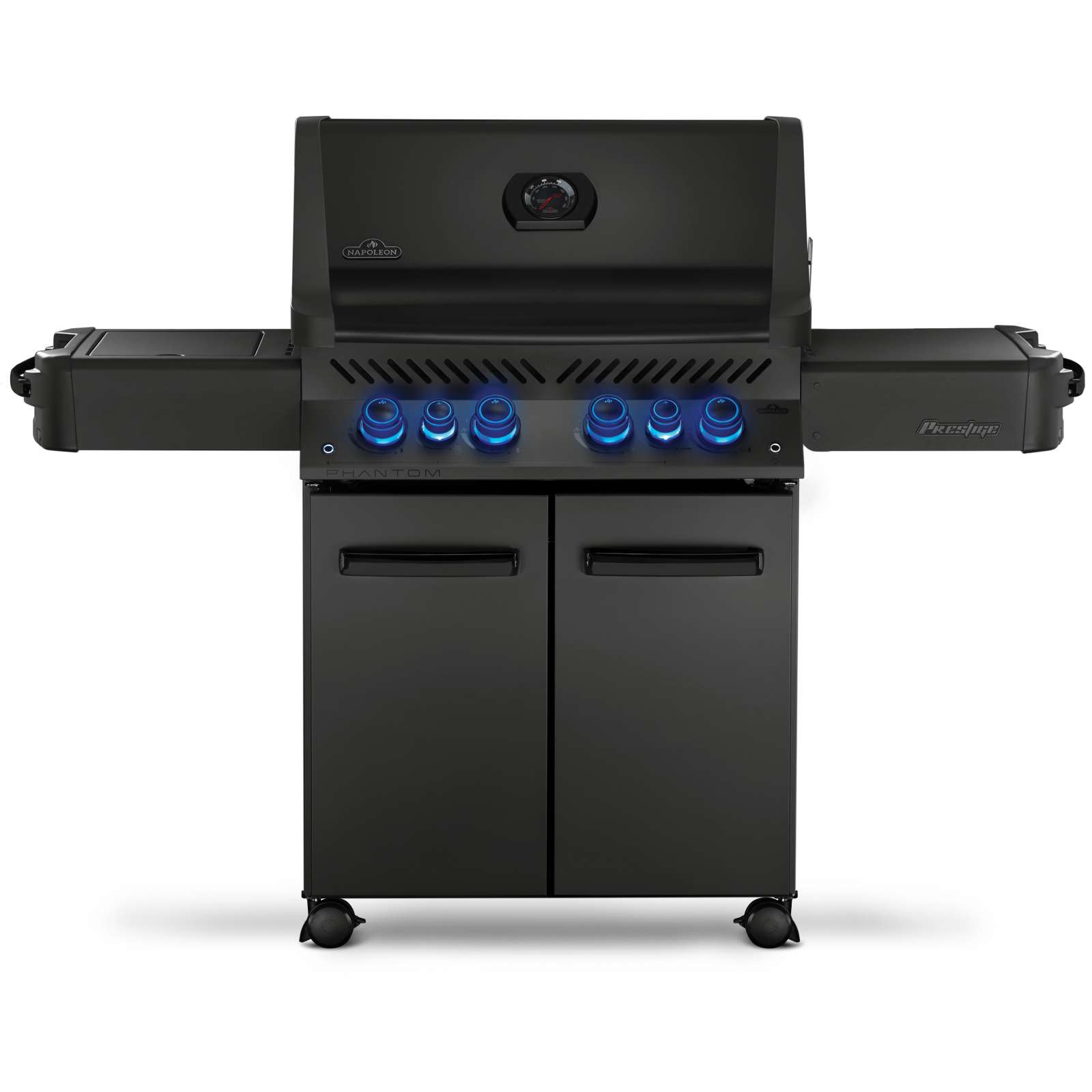 Napoleon Phantom Prestige 500 Mattschwarz Gasgrill 25,7 kW 6 Brenner inkl. SIZZLE ZONE P500RSIBPK-3-