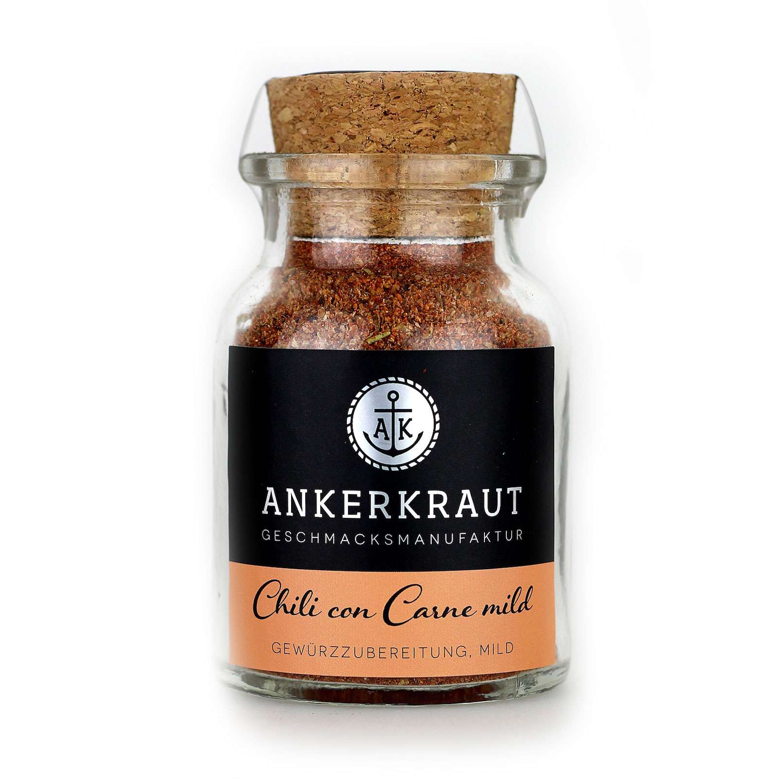 Ankerkraut Chili Con Carne mild Gewürzmischung im Korkenglas 80 g Chiligewürz