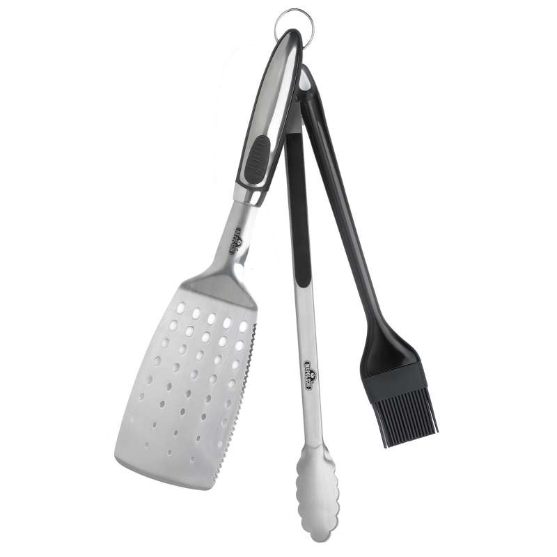Napoleon Grillbesteck 3-teilig Grillwender Grillzange Grillpinsel Edelstahl 70019