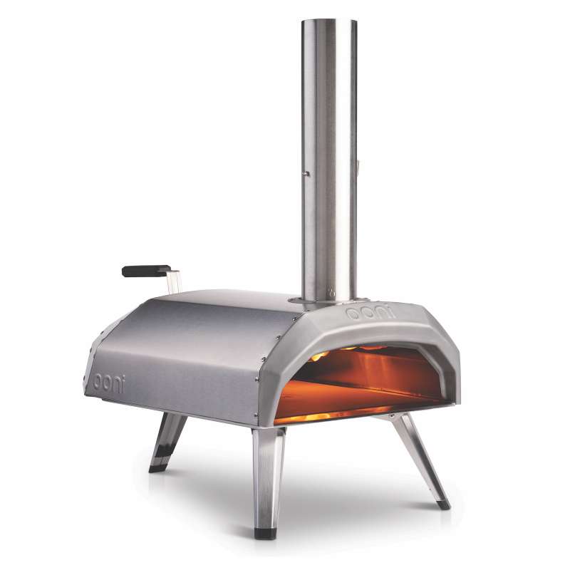 Ooni Karu 12 Multi-Brennstoff Outdoor Pizzaofen für Holz, Holzkohle und Gas inkl. Pizzastein