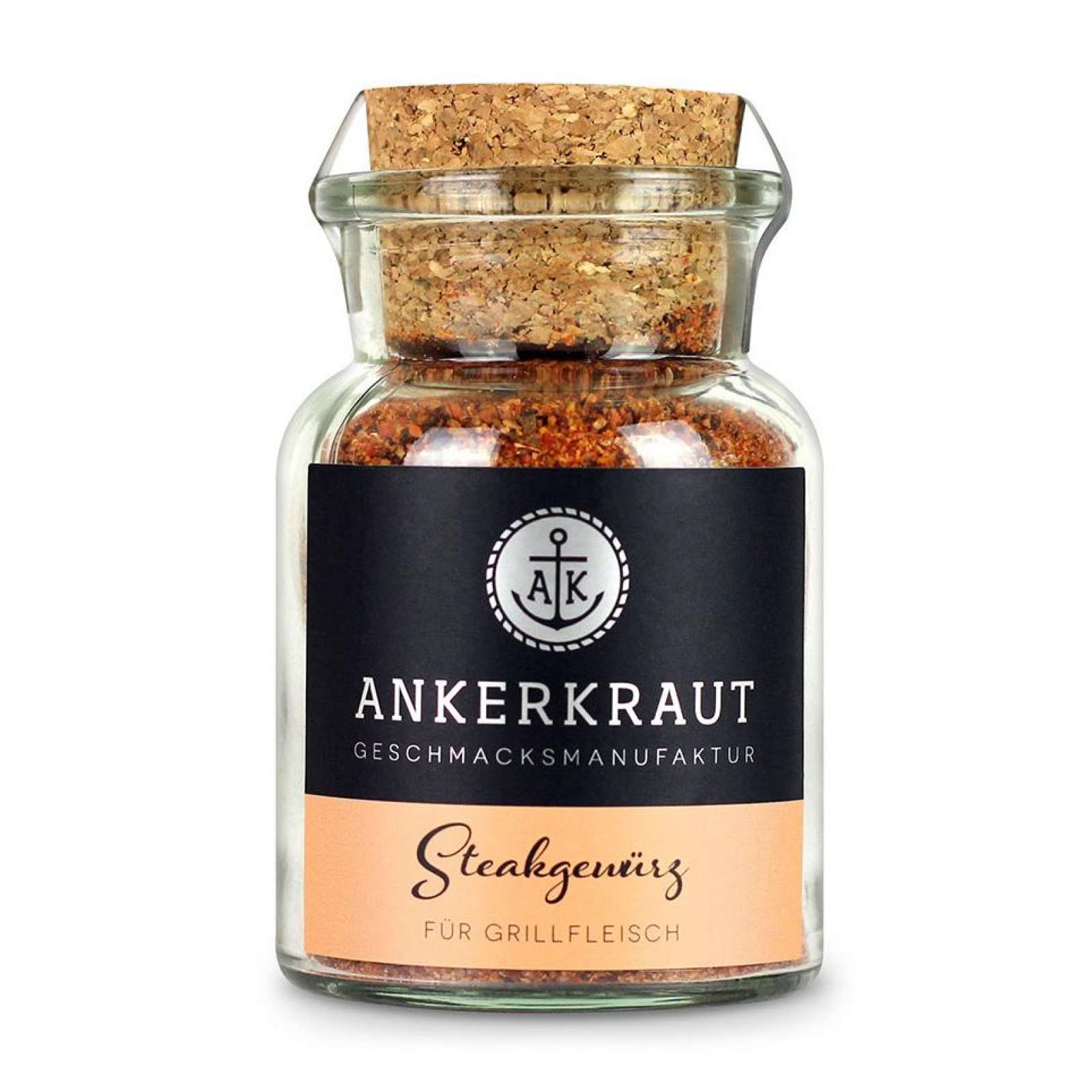 Ankerkraut Steak Gewürz Gewürzmischung Gewürzzubereitung im Korkenglas 100 g