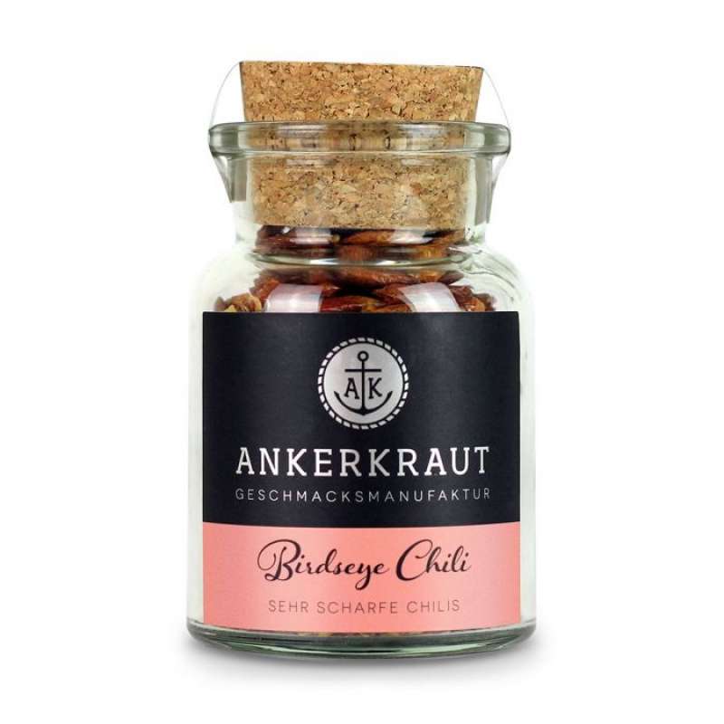 Ankerkraut Birdseye Chili extra scharfe Chili Gewürzzubereitung Korkenglas 35 g