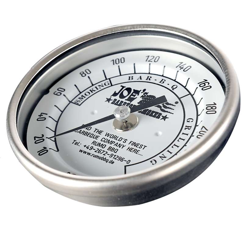 Rumo Barbeque JOEs Original 3 Zoll Edelstahl Thermometer 10 - 260°C