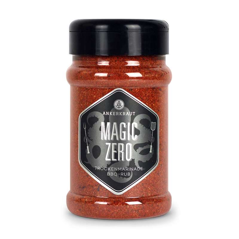 Ankerkraut Magic Zero Trockenmarinade BBQ Rub im Streuer 230 g für Fleisch