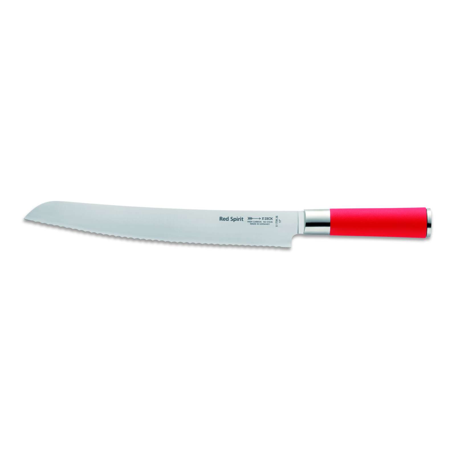 Friedrich Dick Red Spirit Brotmesser mit Wellenschliff, Klingenlänge 26 cm