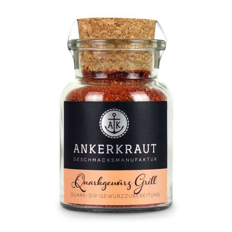Ankerkraut Quarkgewürz Grill Gewürzzubereitung für Quark und Dips im Korkenglas 95 g