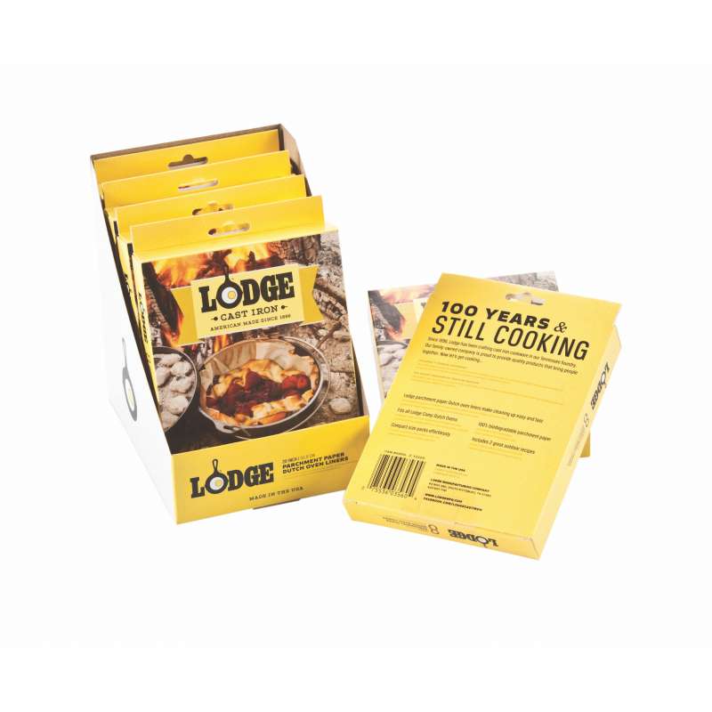 Rumo Barbeque Lodge Cast Iron Dutch Oven Liner Antihaft Papierhüllen 8er Pack