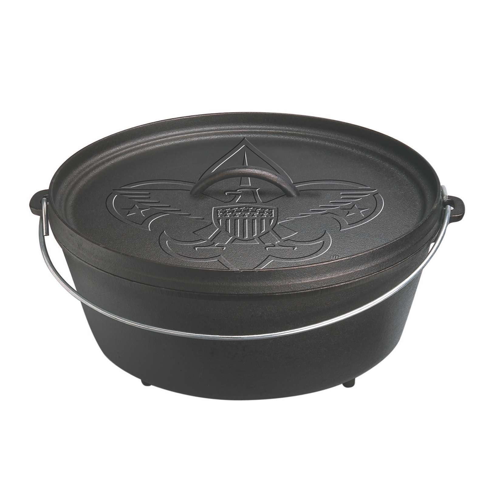 Lodge Cast Iron Camp Dutch Oven mit Boy Scout Logo 5,7 L